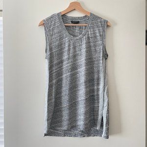 J Crew Sleeveless Grey Shirt